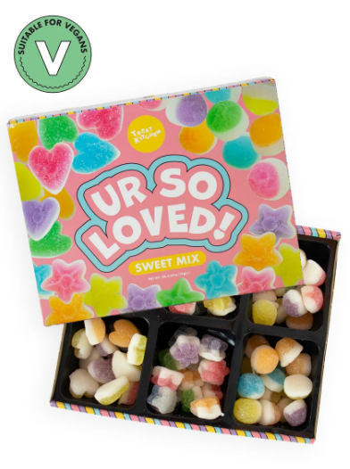 Ur So Loved! Vegan Sweets 1kg Gift Box-  Treat Kitchen