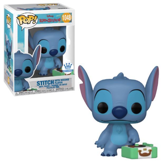 Stitch with Record Player - #1048 - Funko Pop! - Disney  - Lilo and Stitch - Funko Exclusive