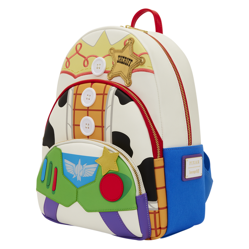 Toy Story 5 Triple Pocket  Mid Backpack -   Mid Backpack - Toy Story