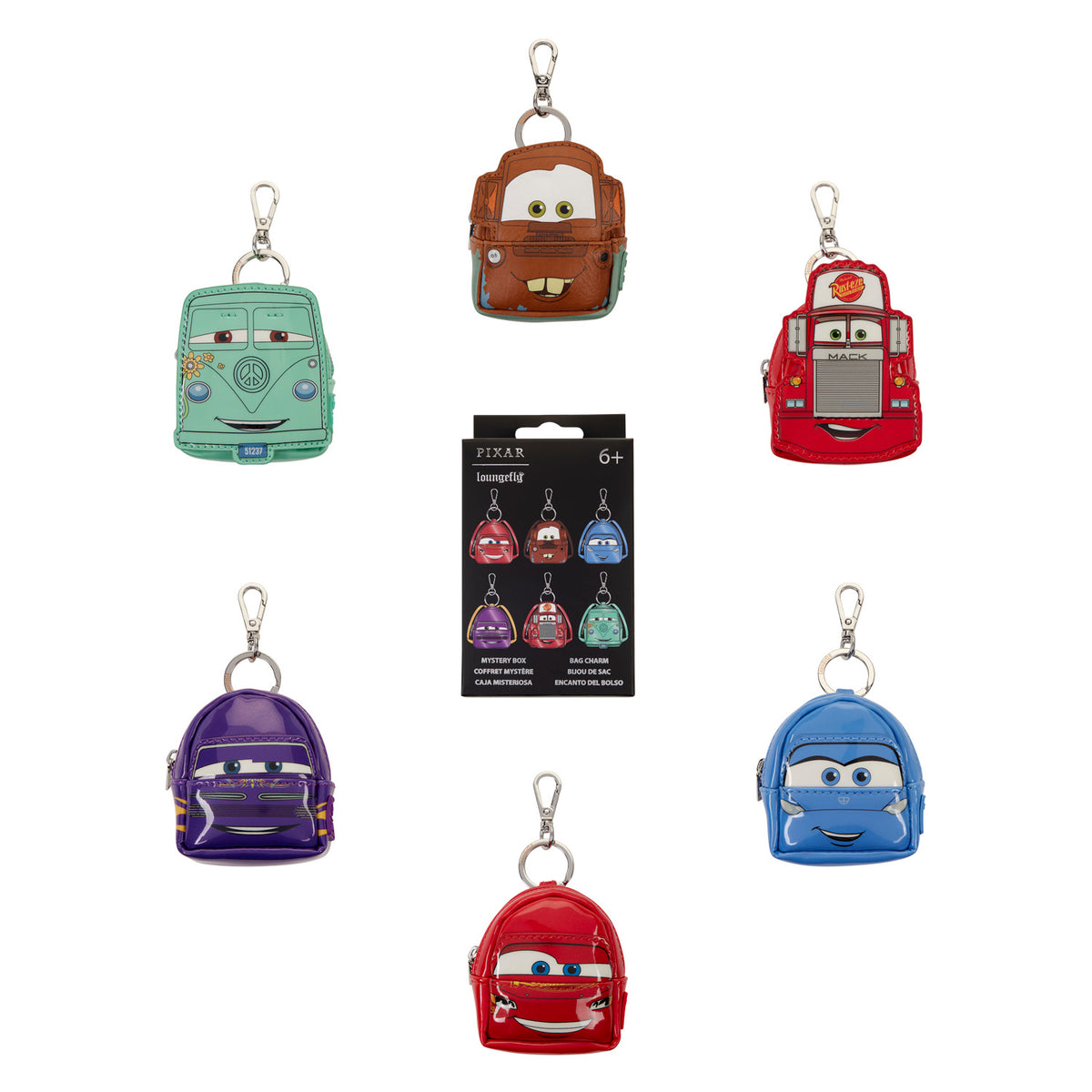 Disney Pixar Cars 20th Anniversary Mystery Mini Backpack Keychain Charm- Loungefly - 4th Sept  2026