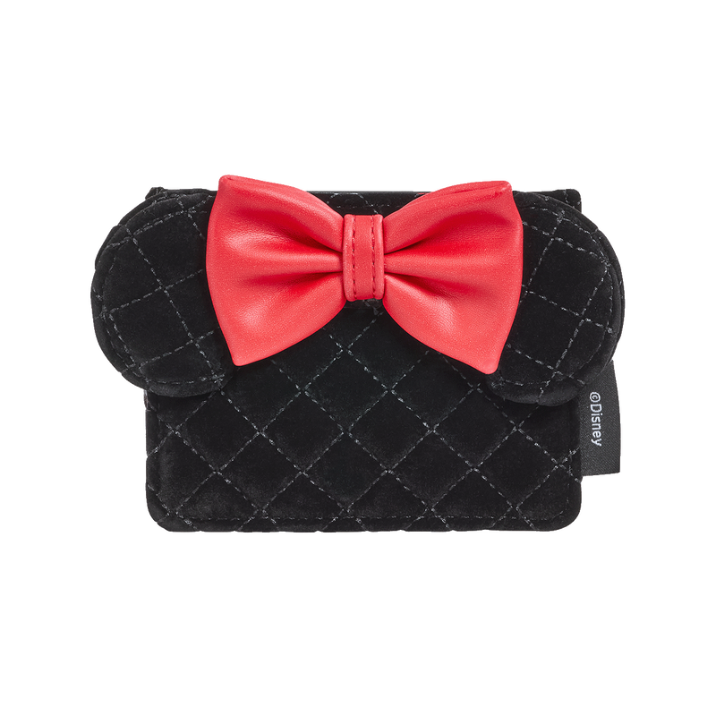 Minnie Mouse Quilted Velvet Cardholder - Loungefly