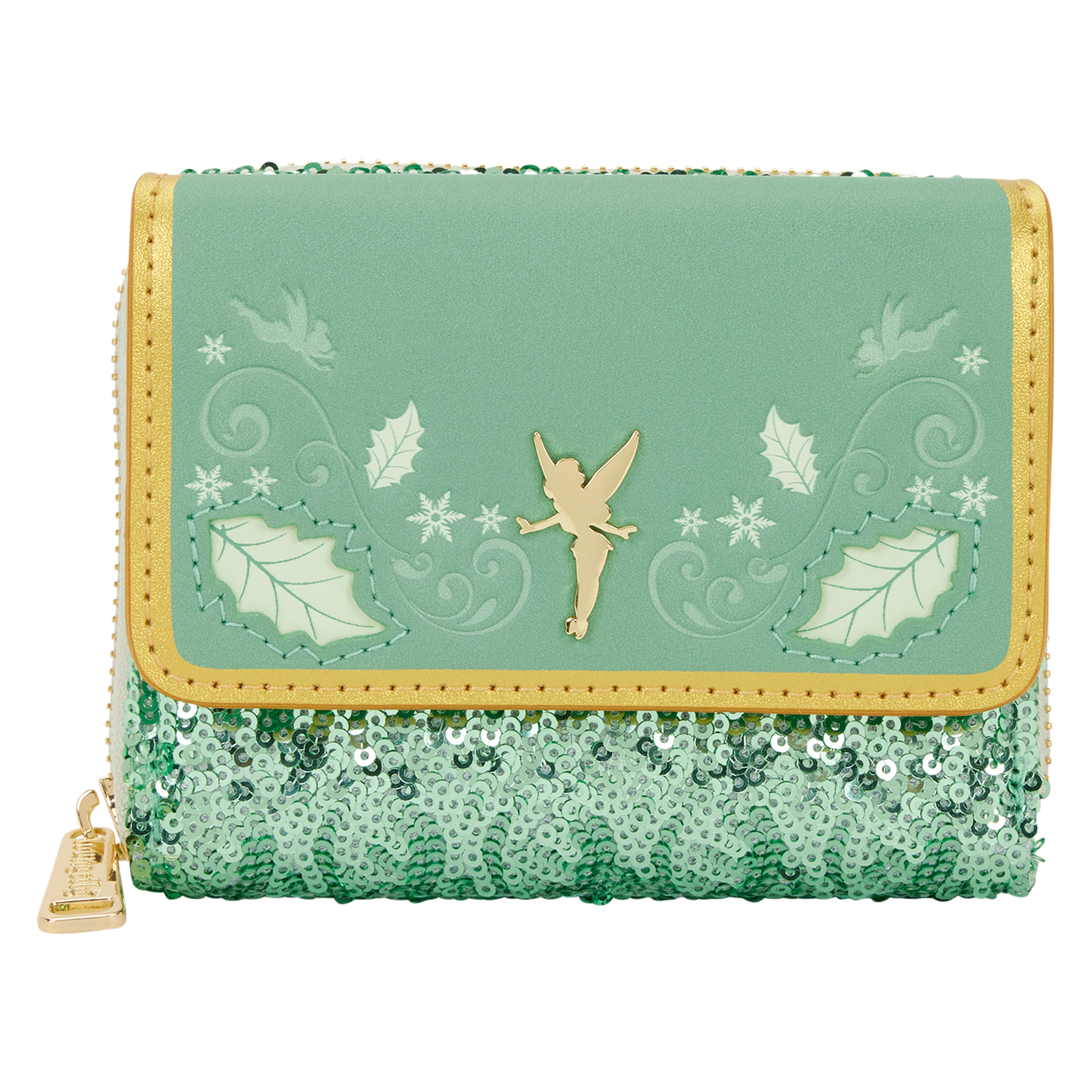 Tinker Bell Holiday Sequin Tri-Fold Wallet  – Loungefly  - Pre Order - On Sale 17th October