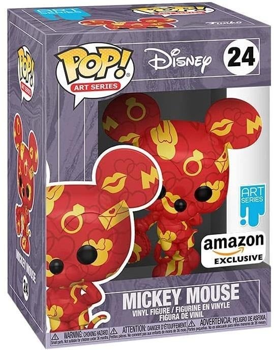 Disney Mickey Mouse - #24 - Funko POP! [Art Series Valentine] Exclusive