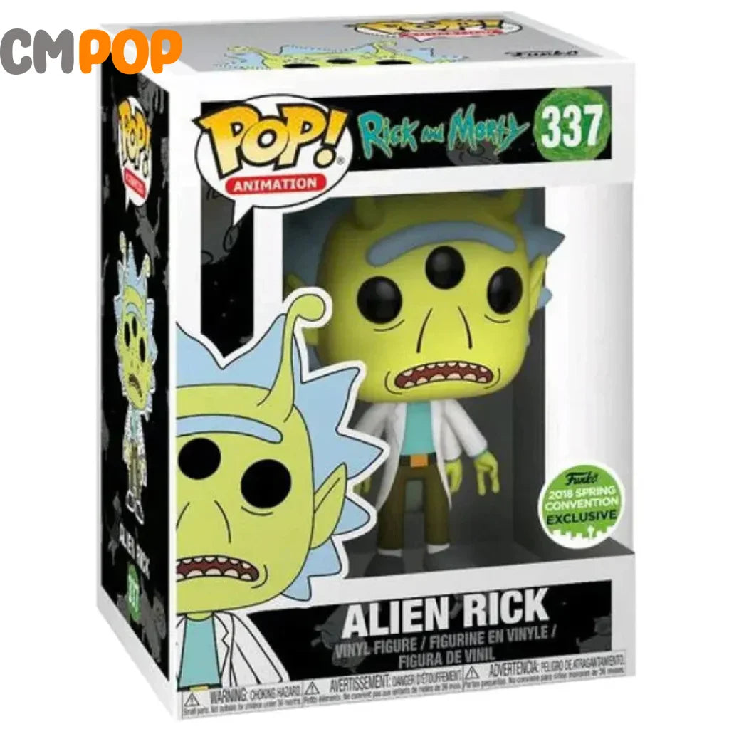 Alien Rick - #337 Funko Pop! Animation And Morty Mcm Comic Con Limited Edition