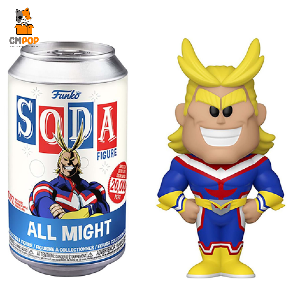 All Might - Funko Vinyl Soda 20 000 Pieces My Hero Academia Anime Chance Of Chase