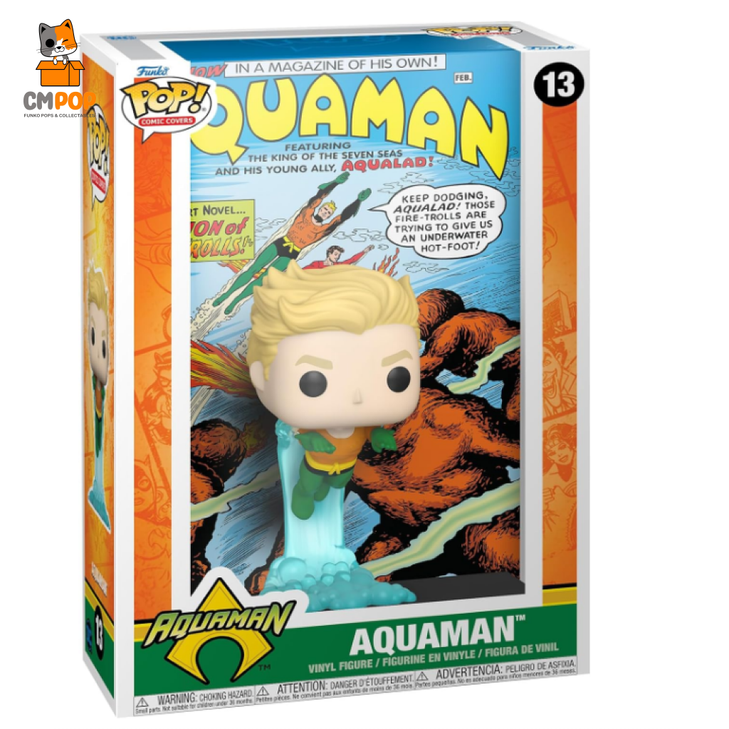 Aquaman - #13 Funko Pop! Dc Comic Cover Pop