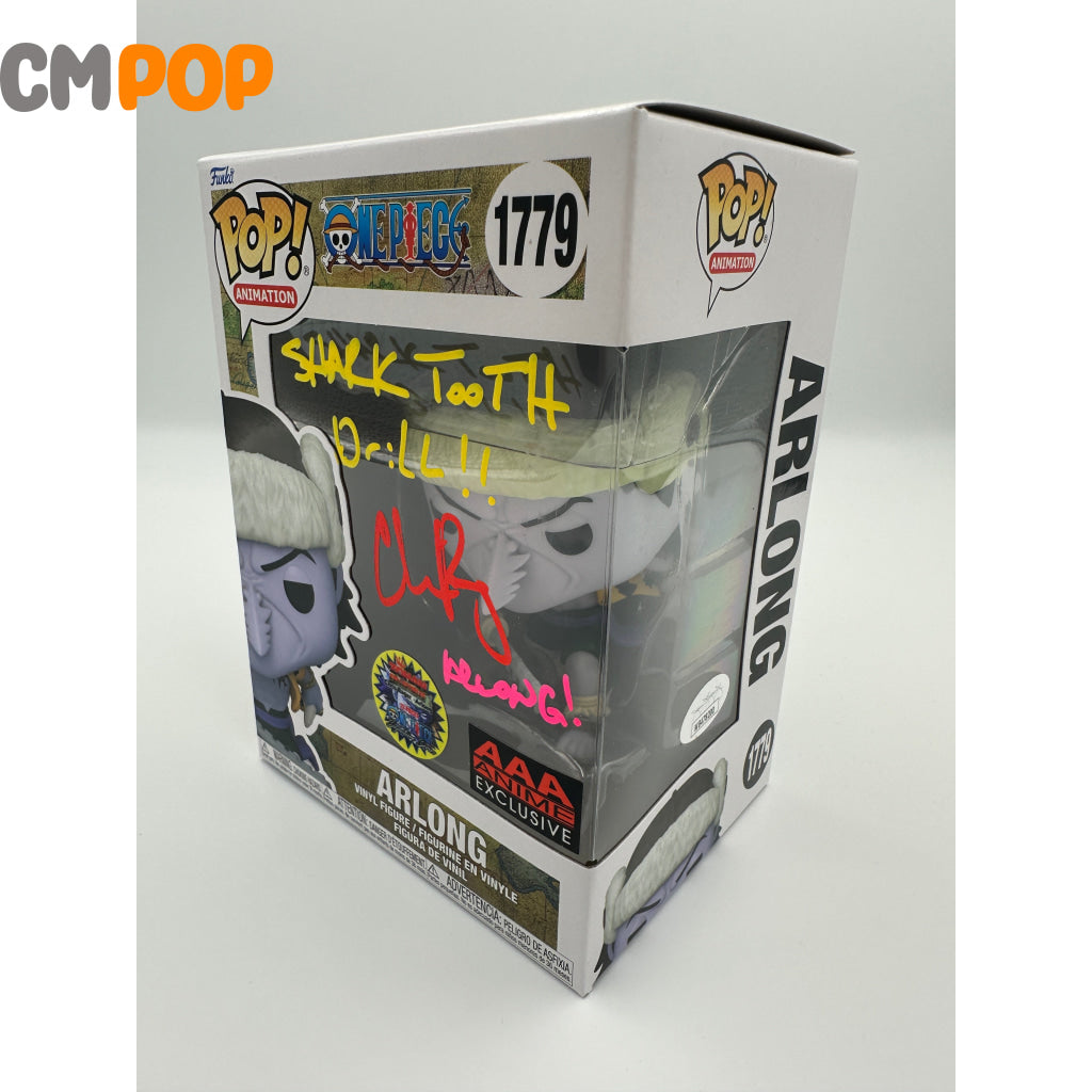 Arlong - #1779 Funko Pop! Animation One Piece Aaa Anime Exclusive Signed By Chris Rager Certified