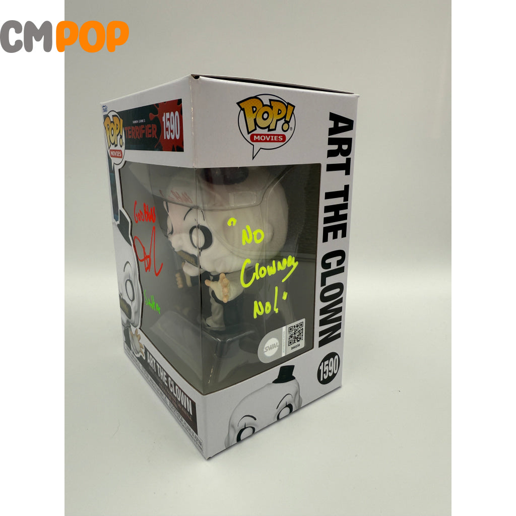 Art the Clown- #1590 - Funko Pop! - Movies - Terrifier - Signed by Daniel Roebuck - Certified Pop! Funko Pop