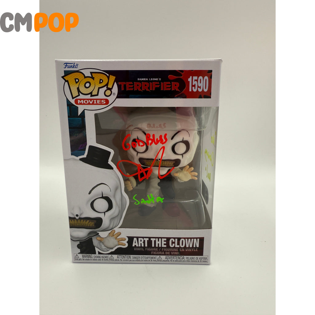 Art the Clown- #1590 - Funko Pop! - Movies - Terrifier - Signed by Daniel Roebuck - Certified Pop! Funko Pop