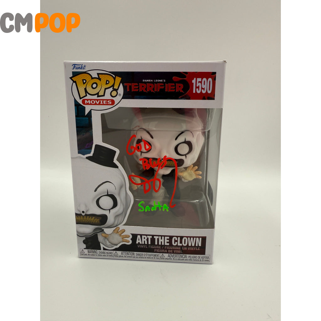 Art the Clown- #1590 - Funko Pop! - Movies - Terrifier - Signed by Daniel Roebuck - Certified Pop! Funko Pop
