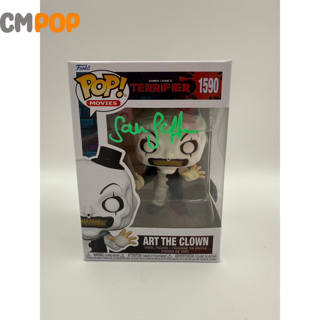 Art the Clown- #1590 - Funko Pop! - Movies - Terrifier - Signed by Samantha Scaffidi - Certified Pop! Funko Pop