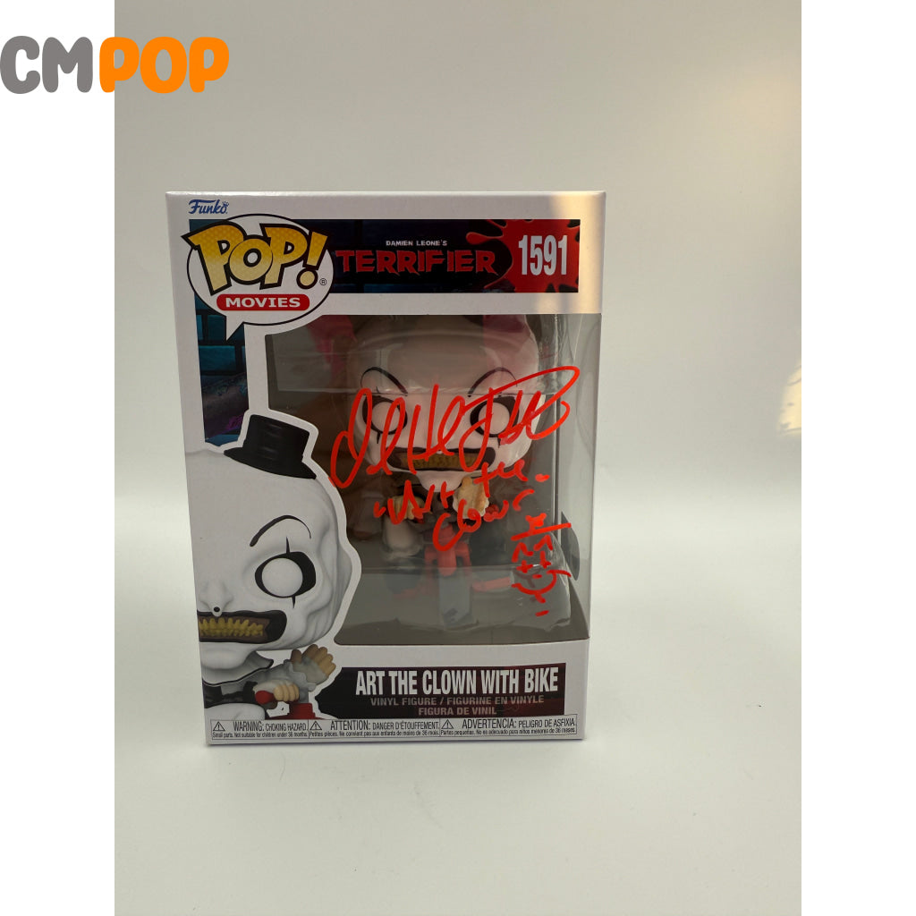 Art the Clown with Bike - #1591 - Funko Pop! - Movies - Terrifier - Signed by David Howard Thornton - Certified Pop!