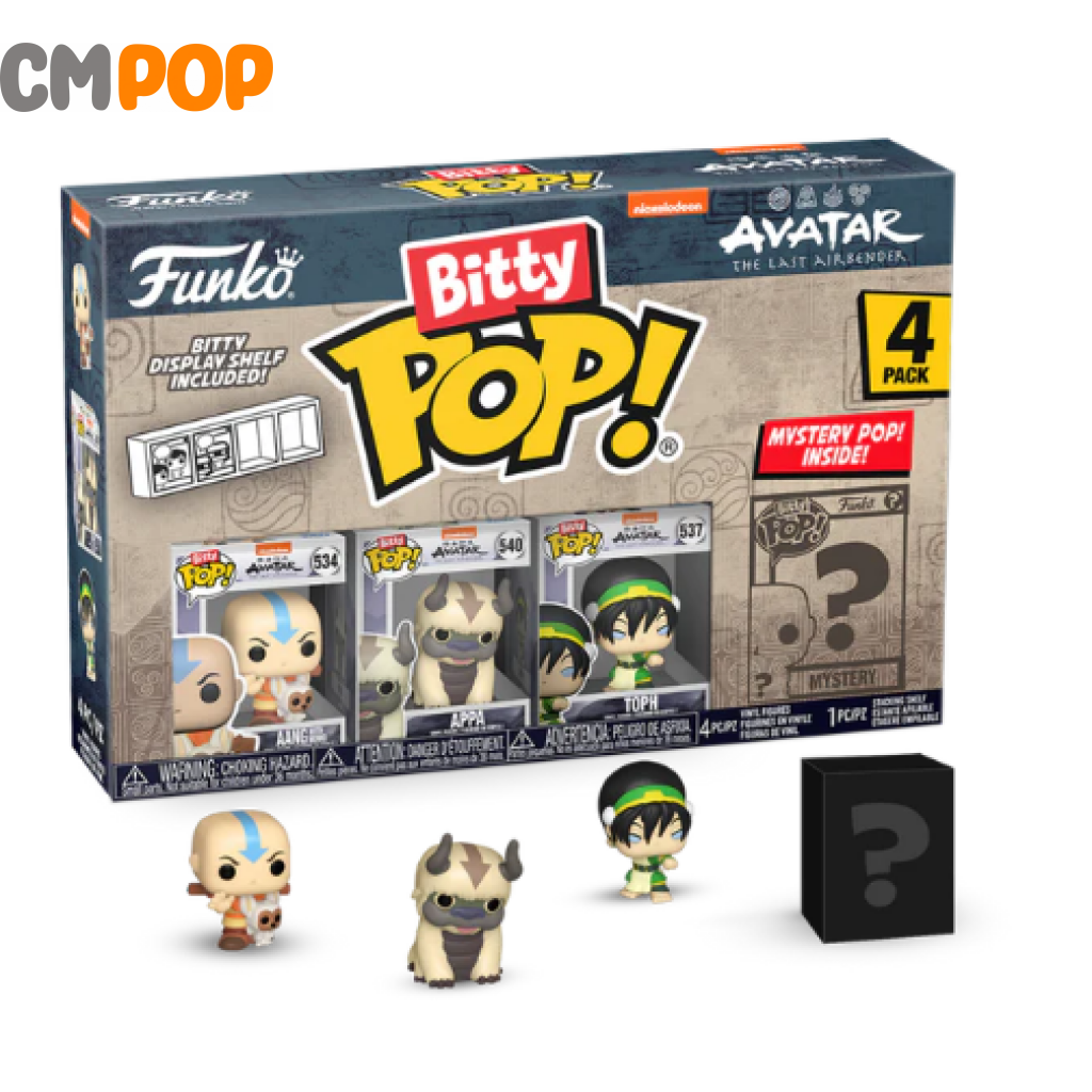 Avatar The Last Airbender - 4 Pack Bitty Funko Pop! Avatar- Pop