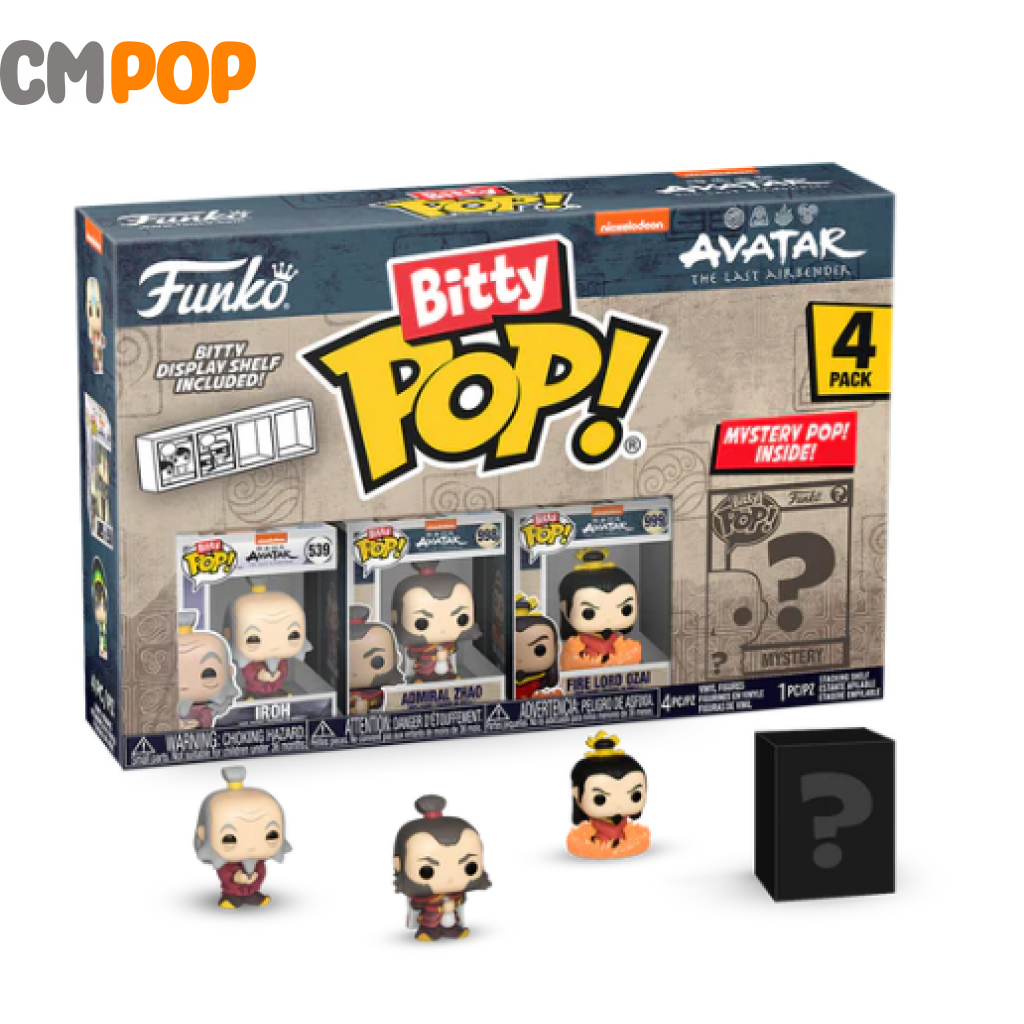 Avatar The Last Airbender - 4 Pack Bitty Funko Pop! Avatar- Pop
