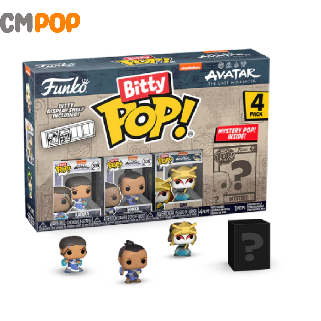 Avatar The Last Airbender - 4 Pack Bitty Funko Pop! Avatar- Pop