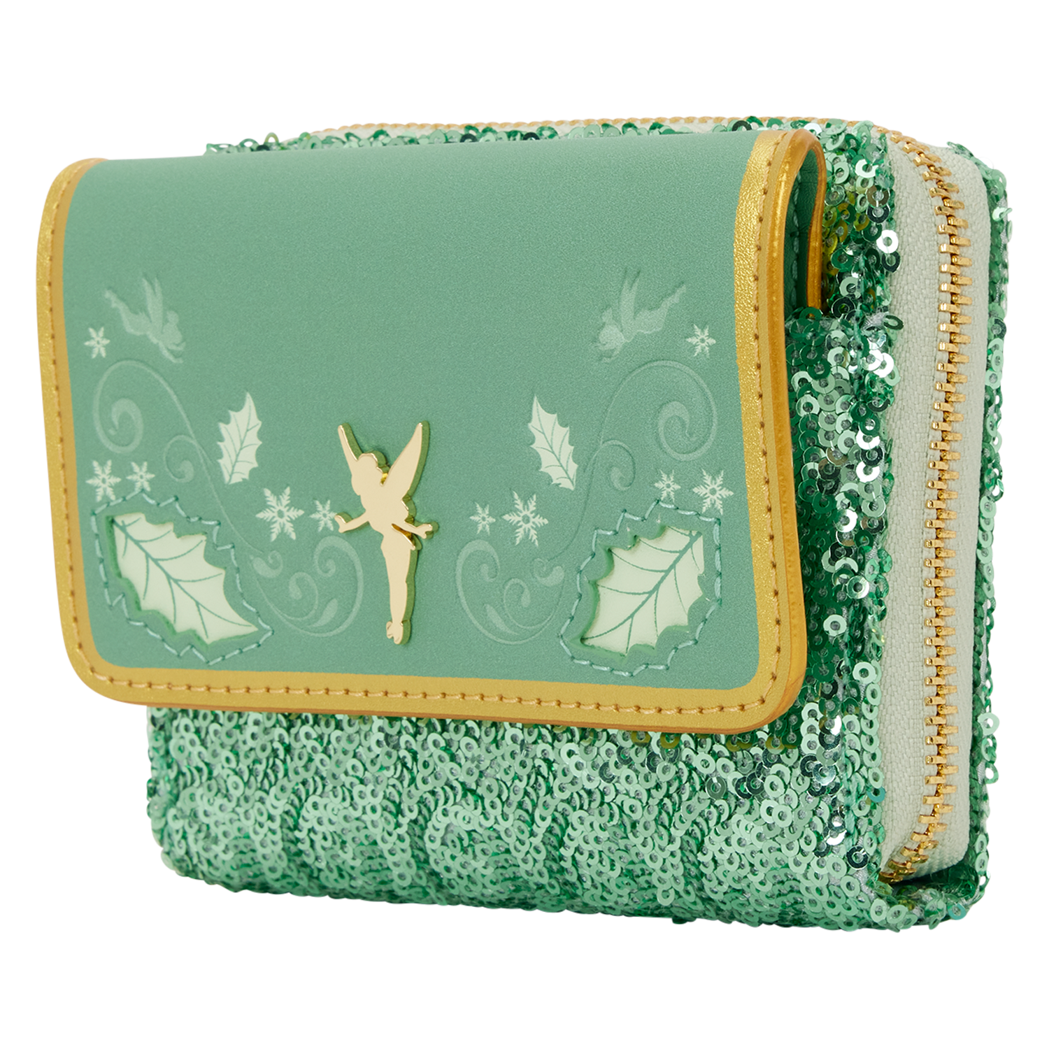 Tinker Bell Holiday Sequin Tri-Fold Wallet  – Loungefly  - Pre Order - On Sale 17th October