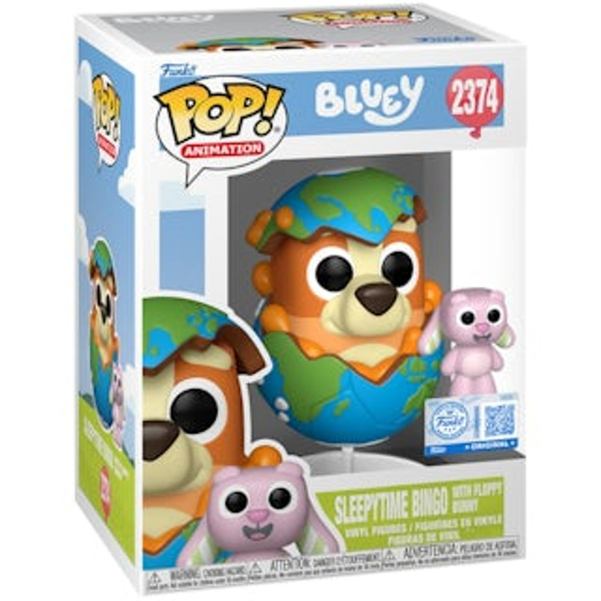Funko Animation: Bluey Sleepytime Bingo With Floppy Bunny - #2374 - Funko POP!
