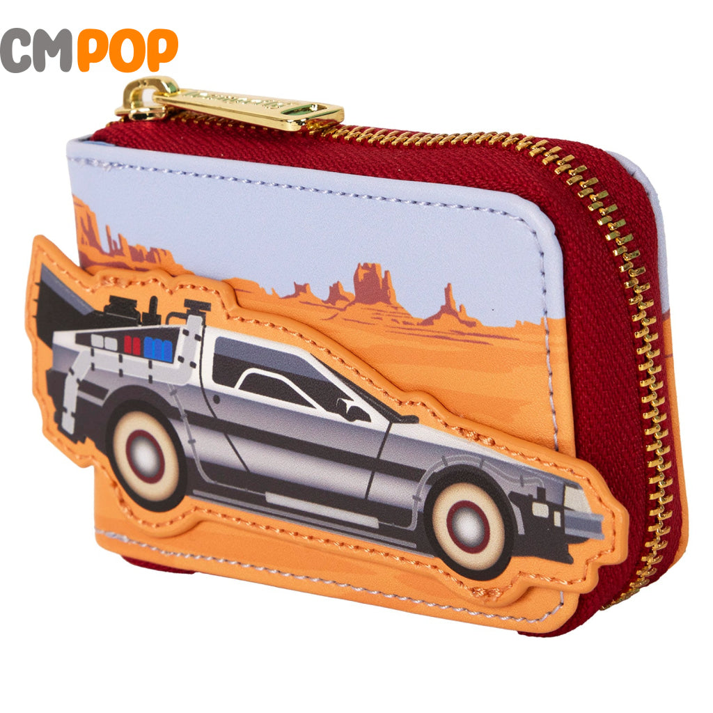 Back To The Future 40Th Anniversary Delorean Accordion Wallet - Loungefly