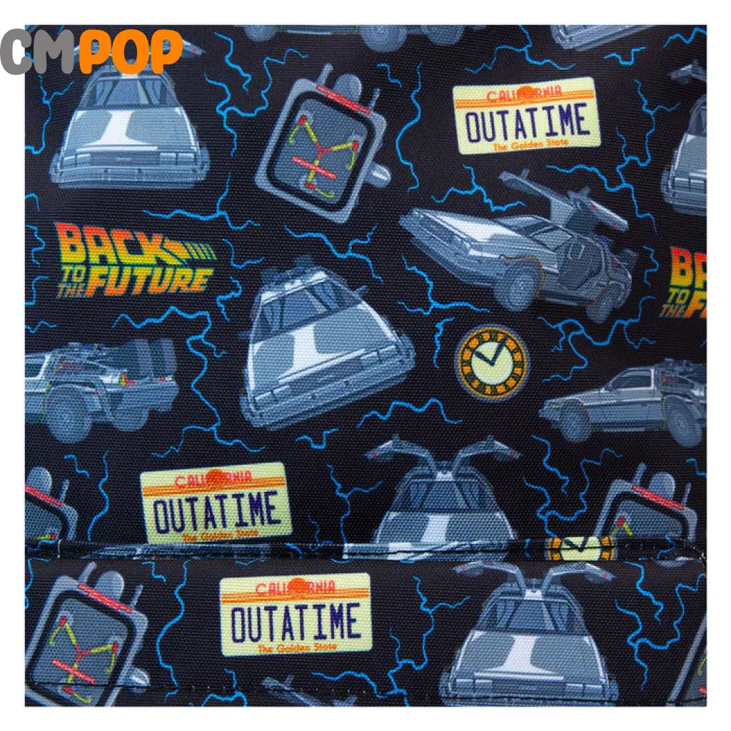 Back To The Future 40th Anniversary Full Size Nylon Backback - Nylon Backpack - Loungefly Loungefly