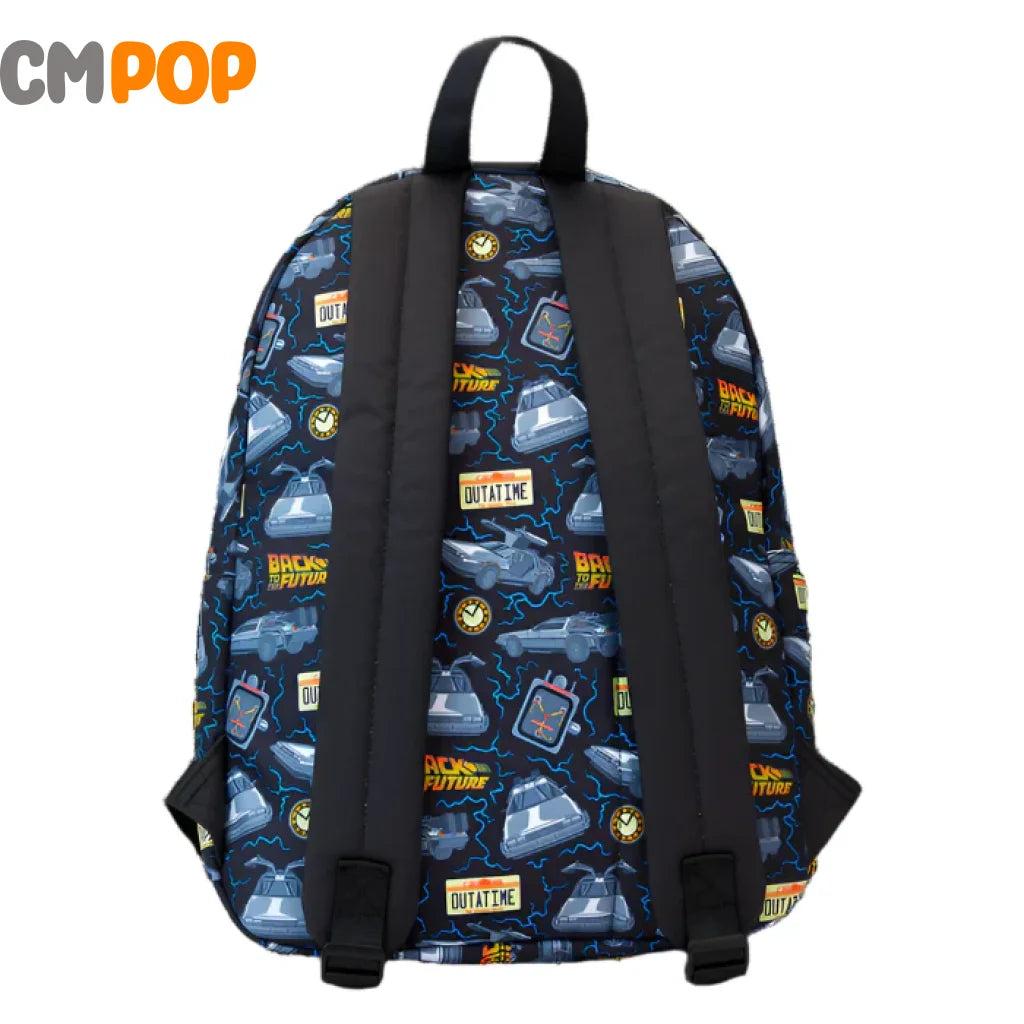 Back To The Future 40th Anniversary Full Size Nylon Backback - Nylon Backpack - Loungefly Loungefly