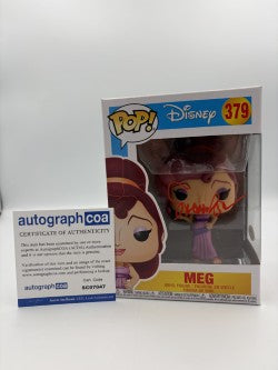 Meg - #379 - Funko Pop! -Disney- Hercules - Signed by Susan Egan - Certified By Autographcoa