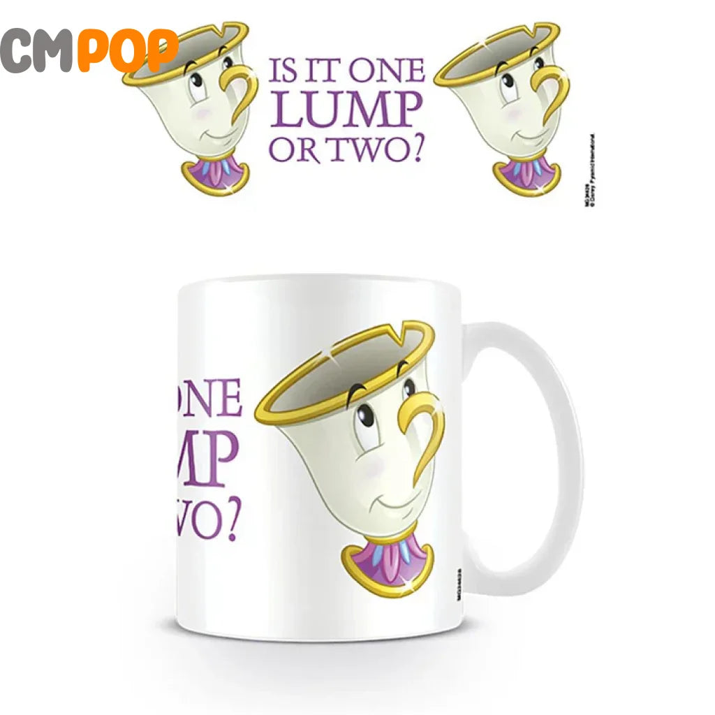 Beauty And The Beast (Chip One Lump Or Two?) 11Oz/315Ml White Ceramic Mug Mug
