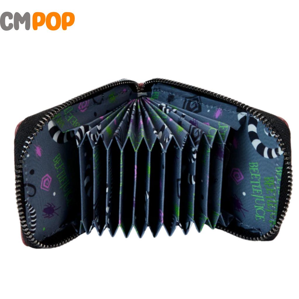 Beetlejuice Handbook For The Recently Deceased Accordian Wallet - Loungefly