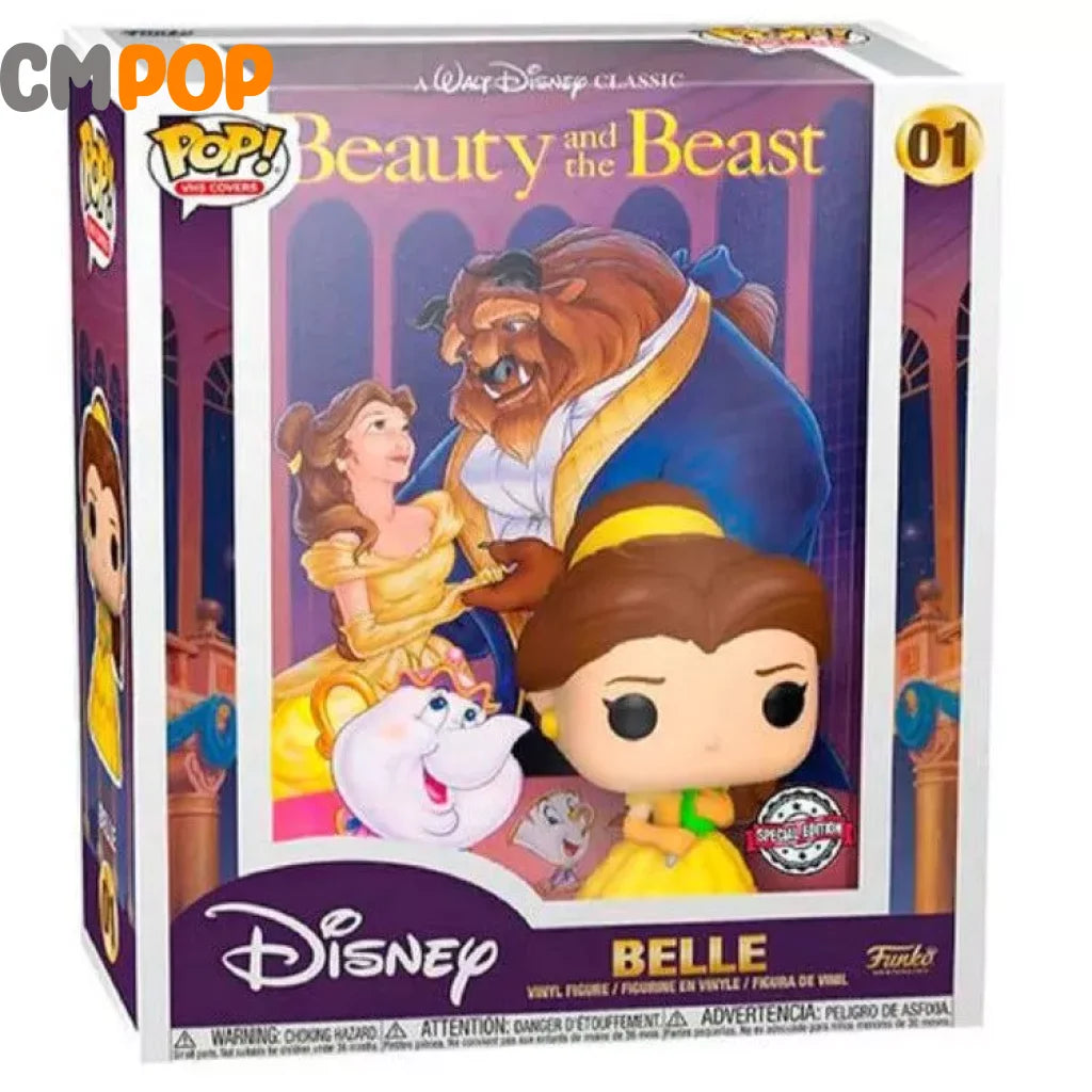 Belle - #01 Funko Pop! Vhs Covers Disney Beauty And The Beast -Target Con 2022 Pop