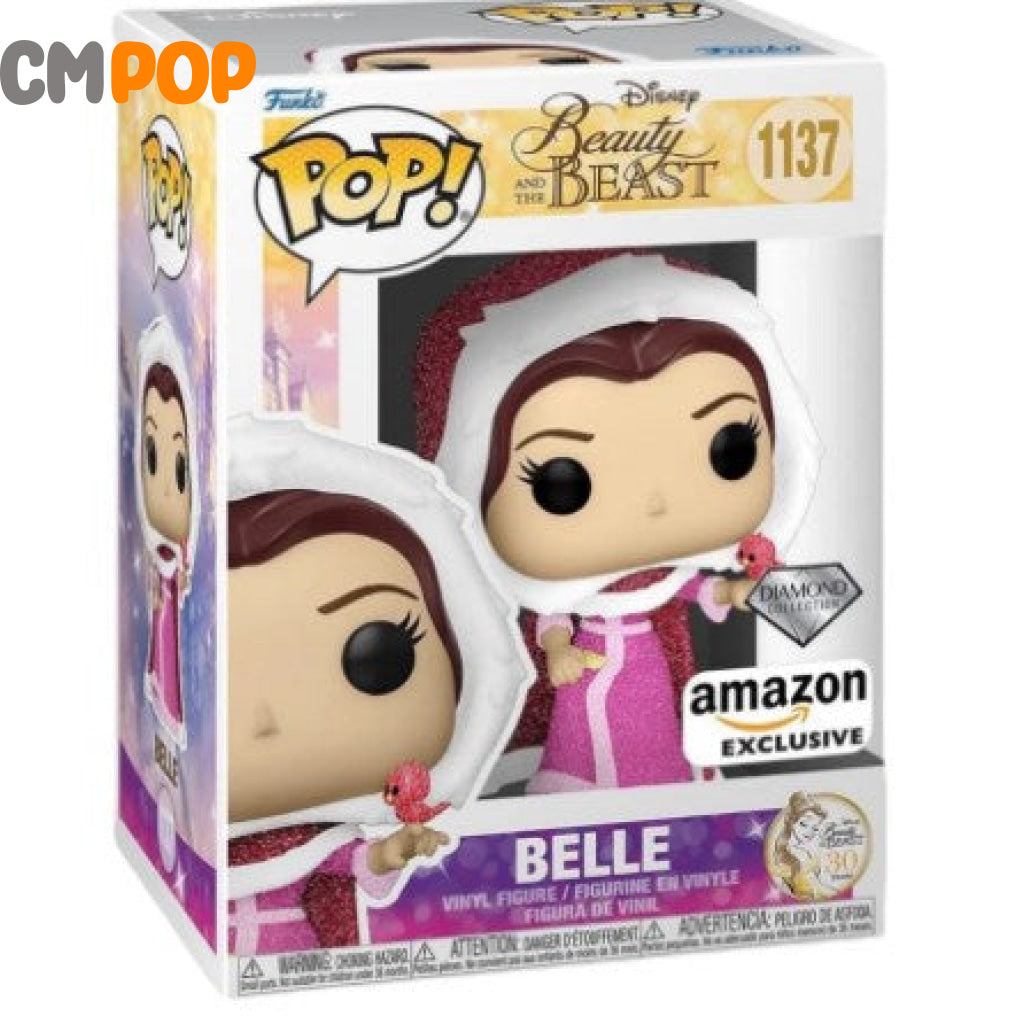Belle - #1137 Funko Pop! Beauty And The Beast Diamond Collection Amazon Exclusive Pop