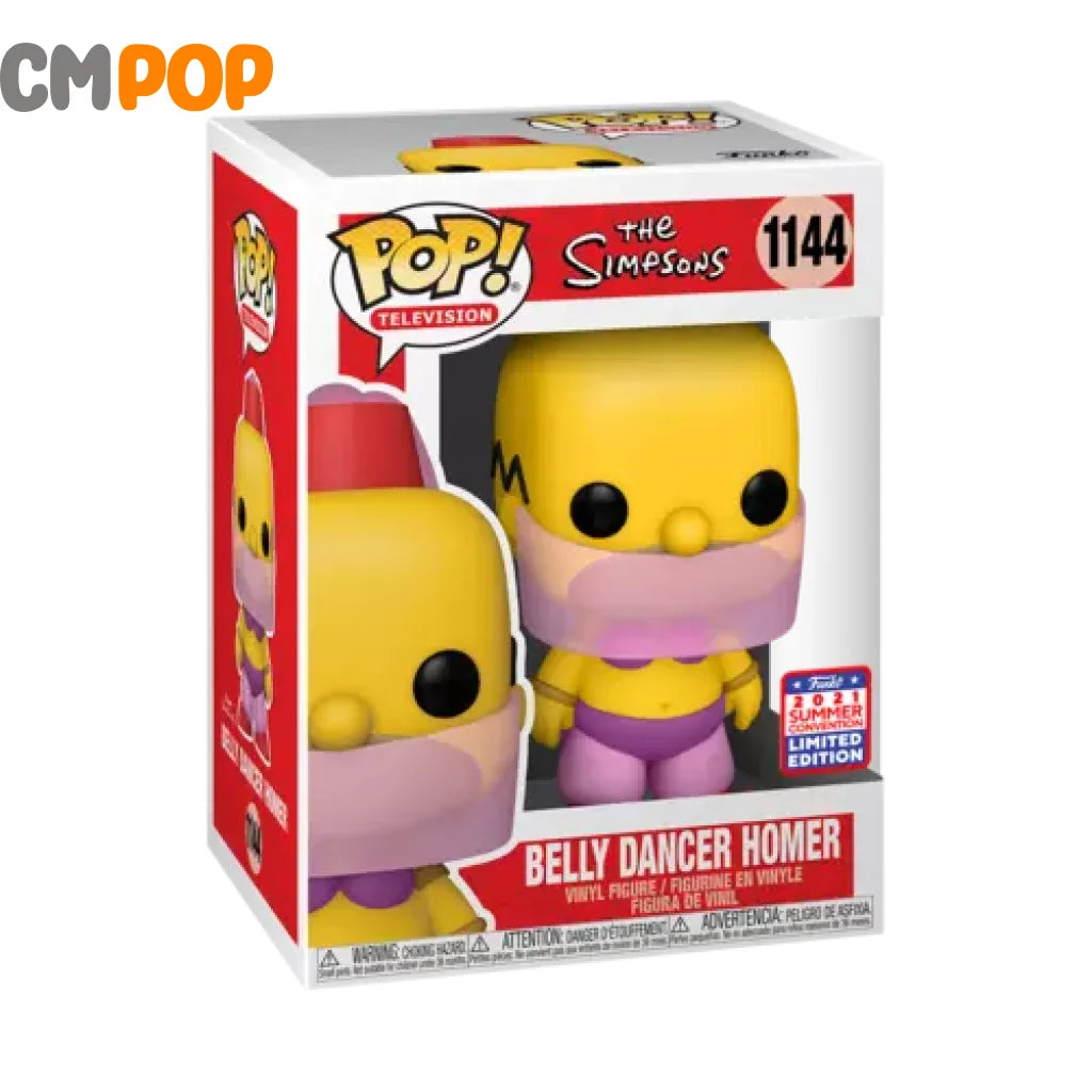 Belly Dancer Homer - #1144 - Funko Pop! - Television - The Simpsons - 2021 Summer Convention Limited Edition Funko Pop