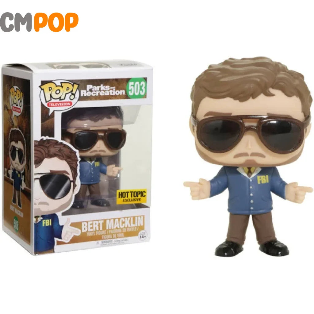 Bert Macklin- #503 - Funko Pop! - Television - Parks and Rec - Hot Topic Exclusive Funko Pop