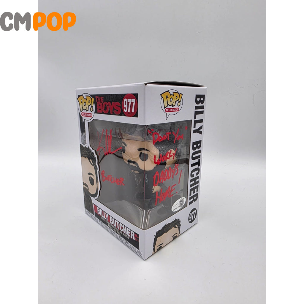 Billy Butcher - #977 - Funko Pop! - The Boys - Signed by Karl Urban - Certified Pop! Funko Pop