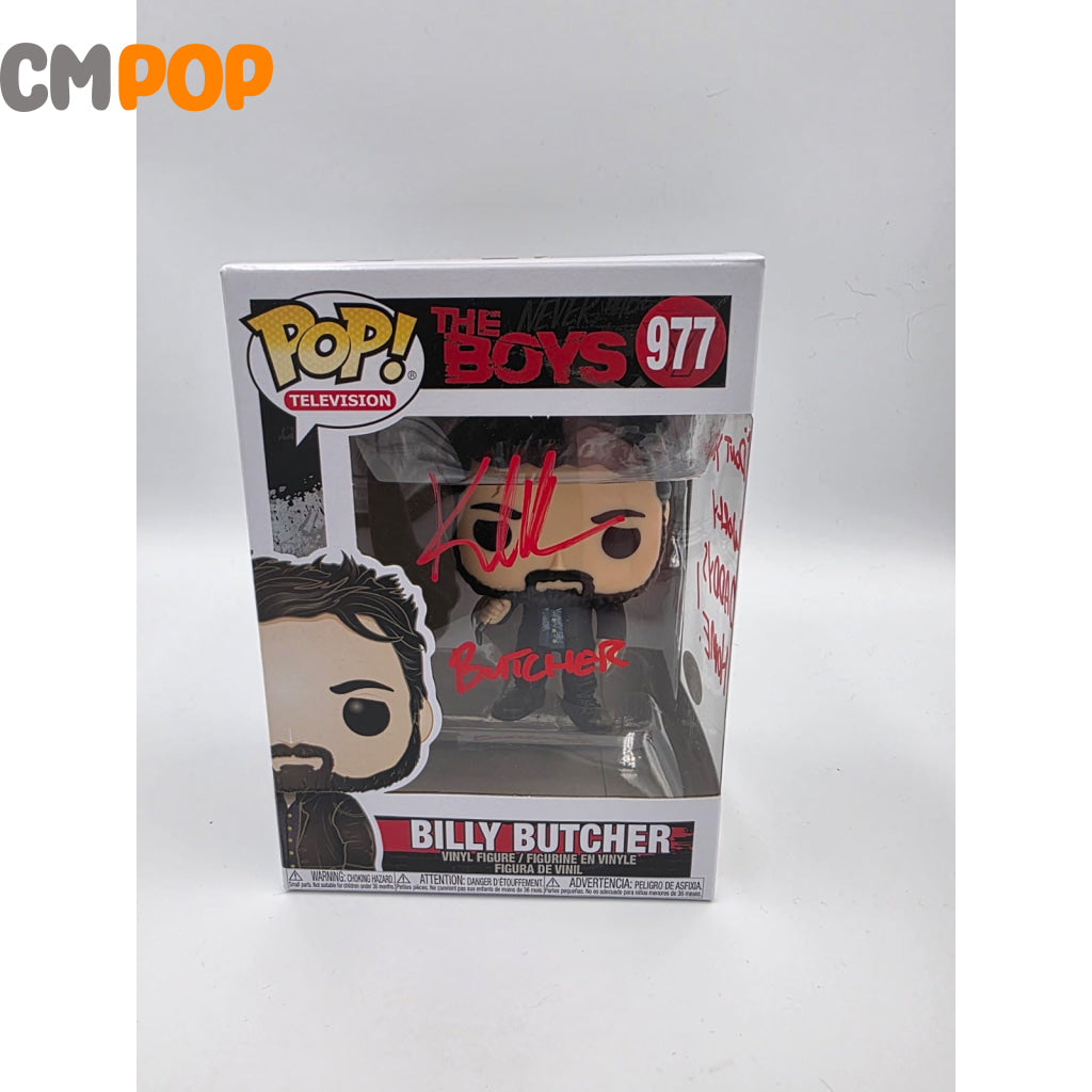 Billy Butcher - #977 - Funko Pop! - The Boys - Signed by Karl Urban - Certified Pop! Funko Pop