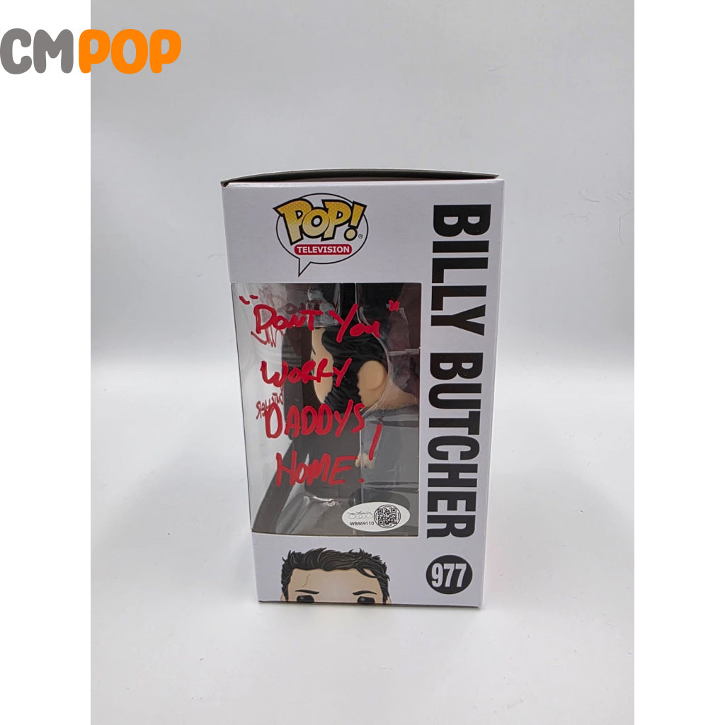 Billy Butcher - #977 - Funko Pop! - The Boys - Signed by Karl Urban - Certified Pop! Funko Pop