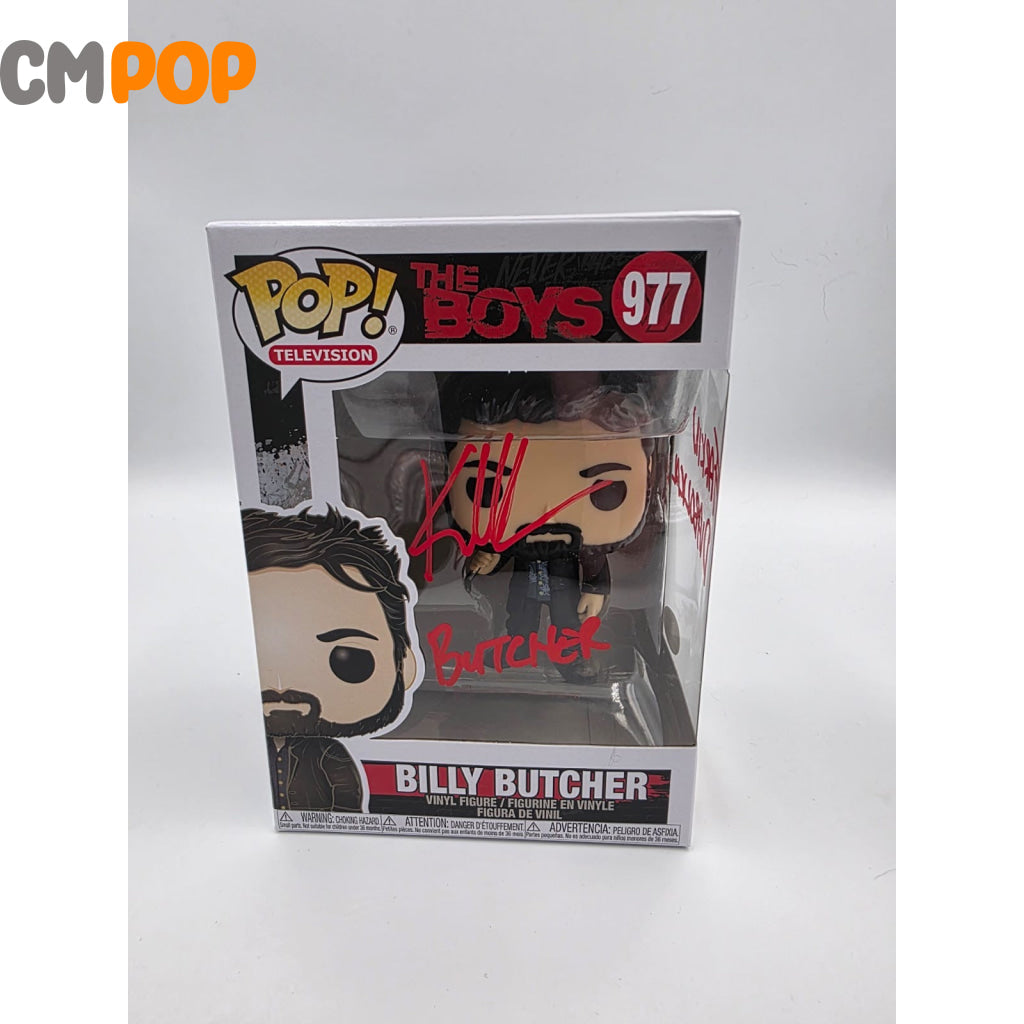 Billy Butcher - #977 - Funko Pop! - The Boys - Signed by Karl Urban - Certified Pop! Funko Pop