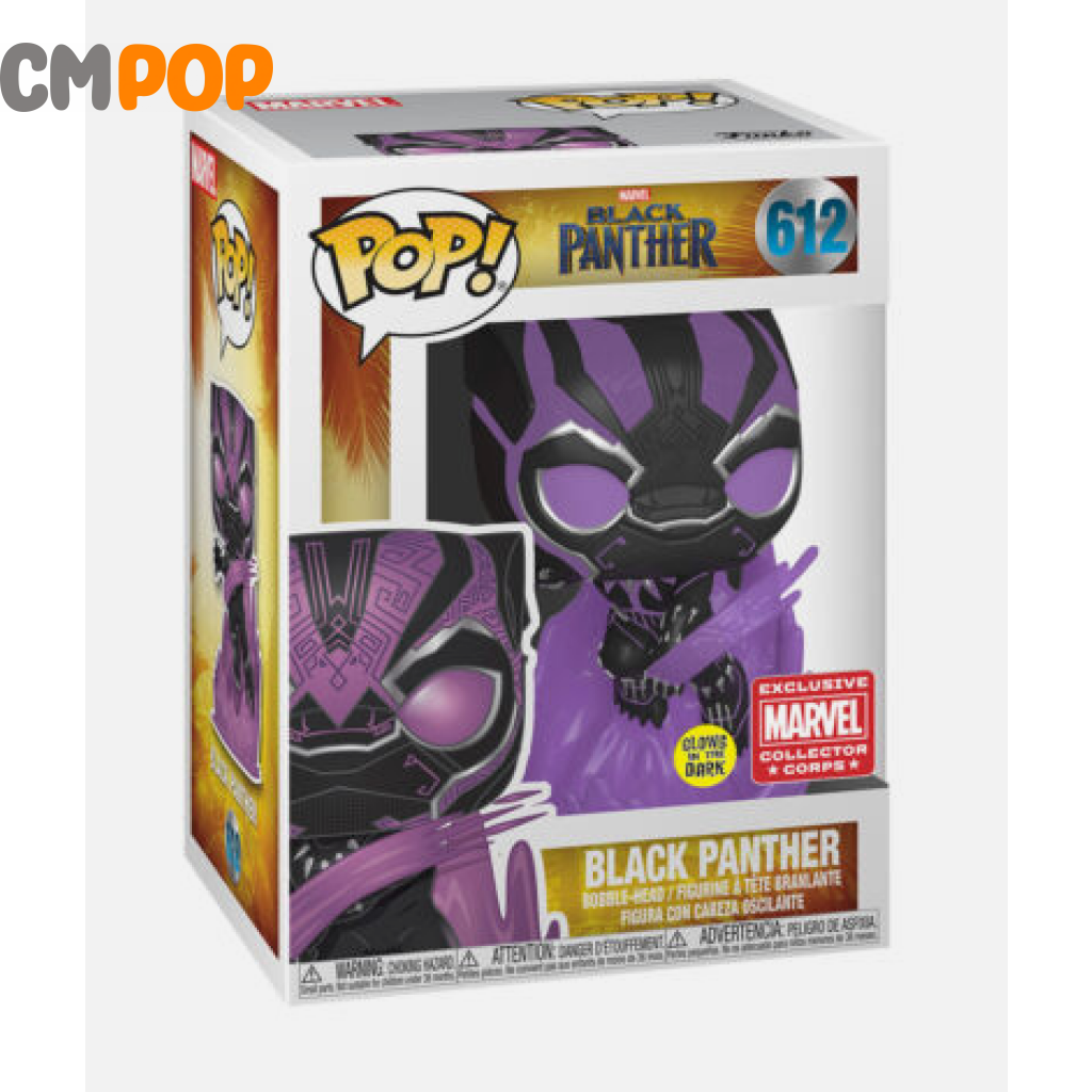 Black Panther - #612 Funko Pop! Marvel Gitd Mcc Exclusive Pop