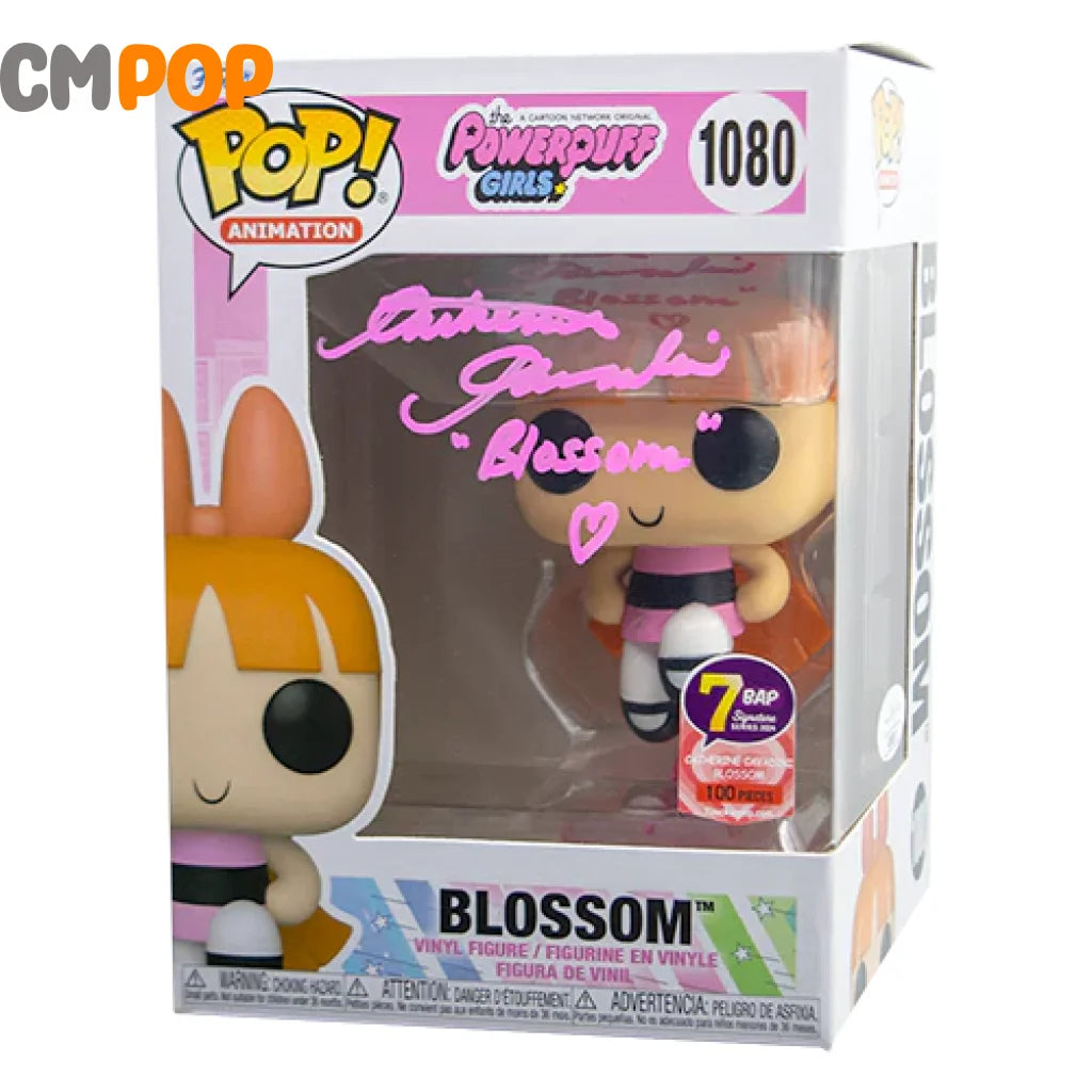 Blossom #1080 - Funko Pop! Animation Power Puff Girls Signed By Catherine Cavadini (100 Pcs)