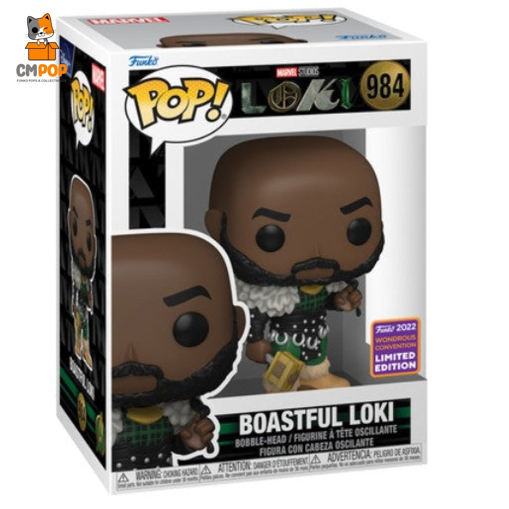 Boastful Loki - #984 Funko Pop! Marvel Wonderous Convention 2022 Exclusive Pop