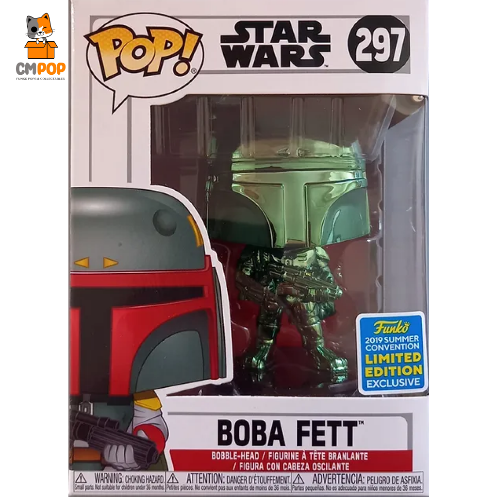 Boba Fett - #297 Funko Pop! Star Wars 2019 Summer Convention Exclusive Pop