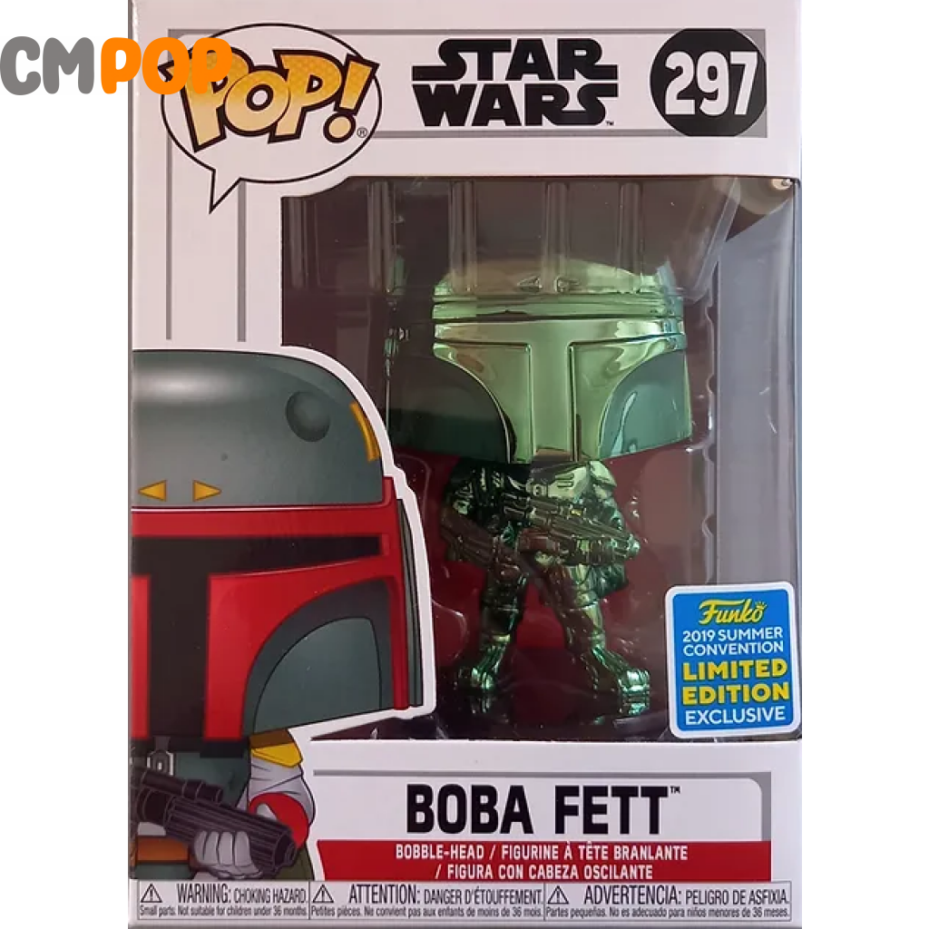 Funko 41901 Pop Disney: Star Wars - Boba Fett (Green France Funko 41901 Pop Disney: Star Wars - Boba Fett (Green France