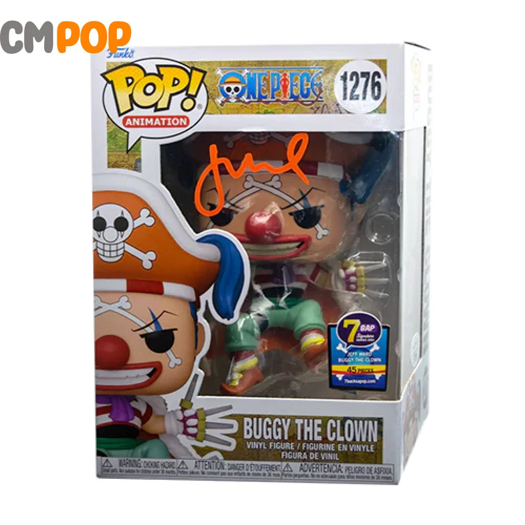 Buggy The Clown - #1276 Funko Pop! Animation One Piece Signed By Jeff Ward (45 Pcs) Certified Pop