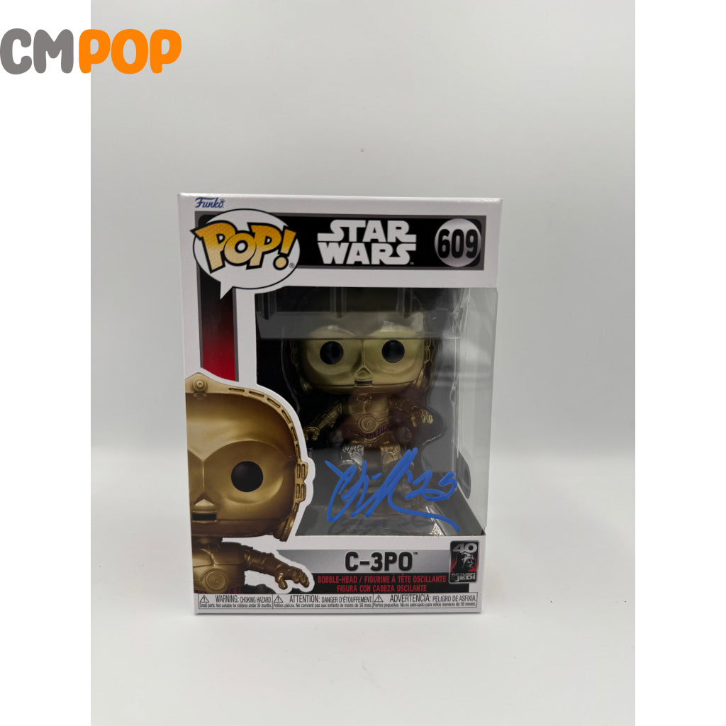 C-3P0 - #609 - Funko Pop! - Star Wars - Signed by - Certified Pop! Funko Pop