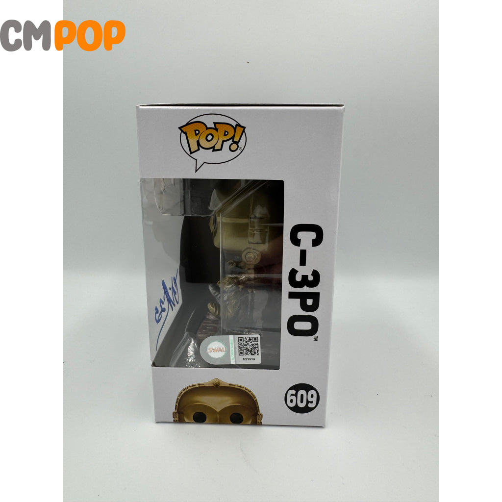 C-3P0 - #609 - Funko Pop! - Star Wars - Signed by - Certified Pop! Funko Pop