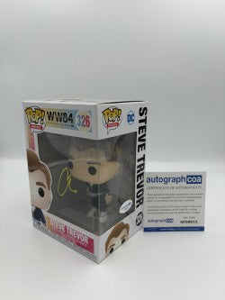 Steve Trevor - #326 - Funko Pop! - Heroes -  Wonder Woman WW84 -Signed By Chris Pine  - Certificated Autographcoa