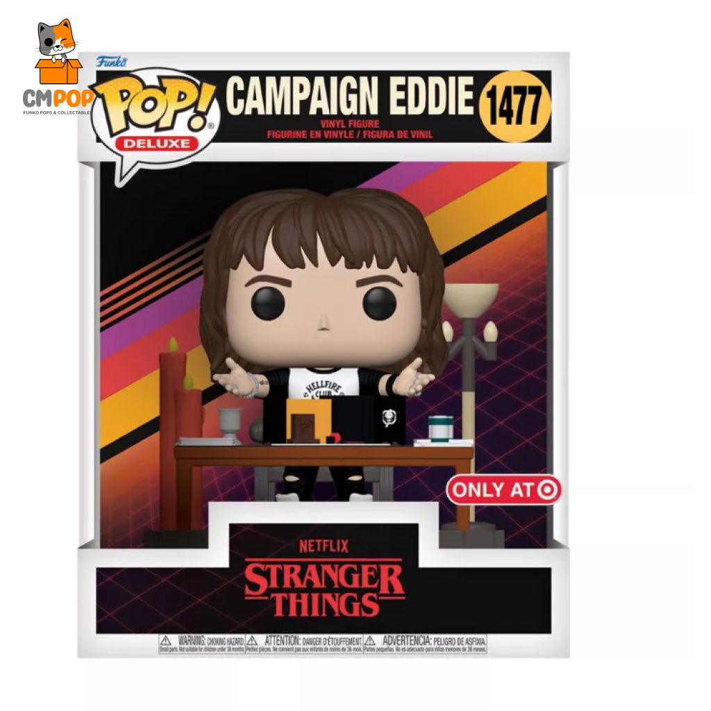 Campaign Eddie - #1477 Stranger Things Funko Pop! Target Exclusive Pop