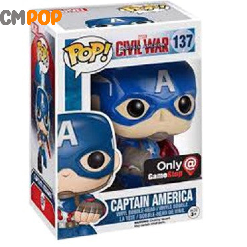 Captain America - #137 Funko Pop! Civil War Gamestop Exclusive 8/10 Condition Pop