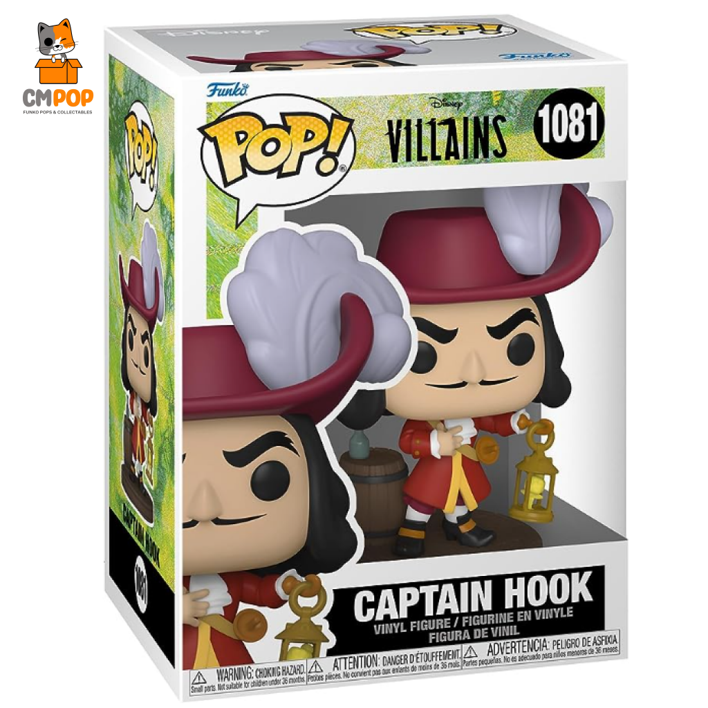 Captain Hook - #1081 Funko Pop! Disney Villains Pop