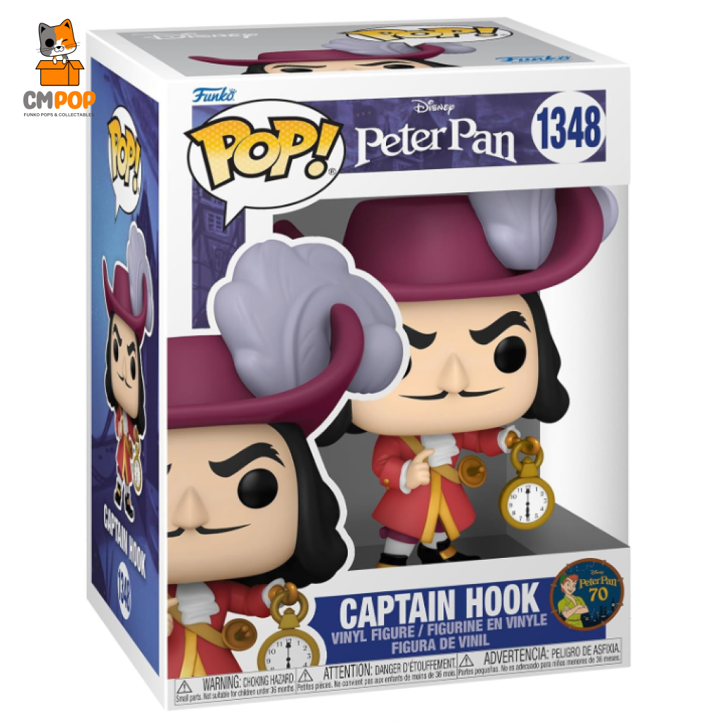 Captain Hook - #1348 -Funko Pop! Disney Peter Pan 70Th Funko Pop