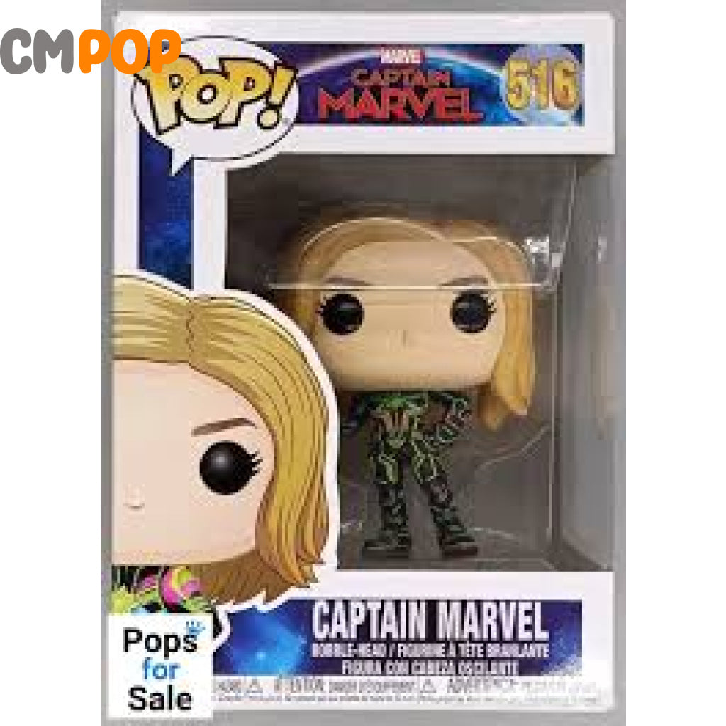 Captain Marvel- #516- Funko Pop! - Marvel Pop
