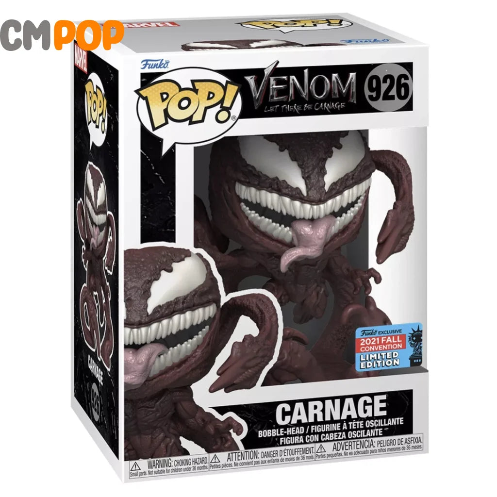 Carnage - #926 Funko Pop! Marvel Venom 2021 Fall Convention Limited Edition Pop